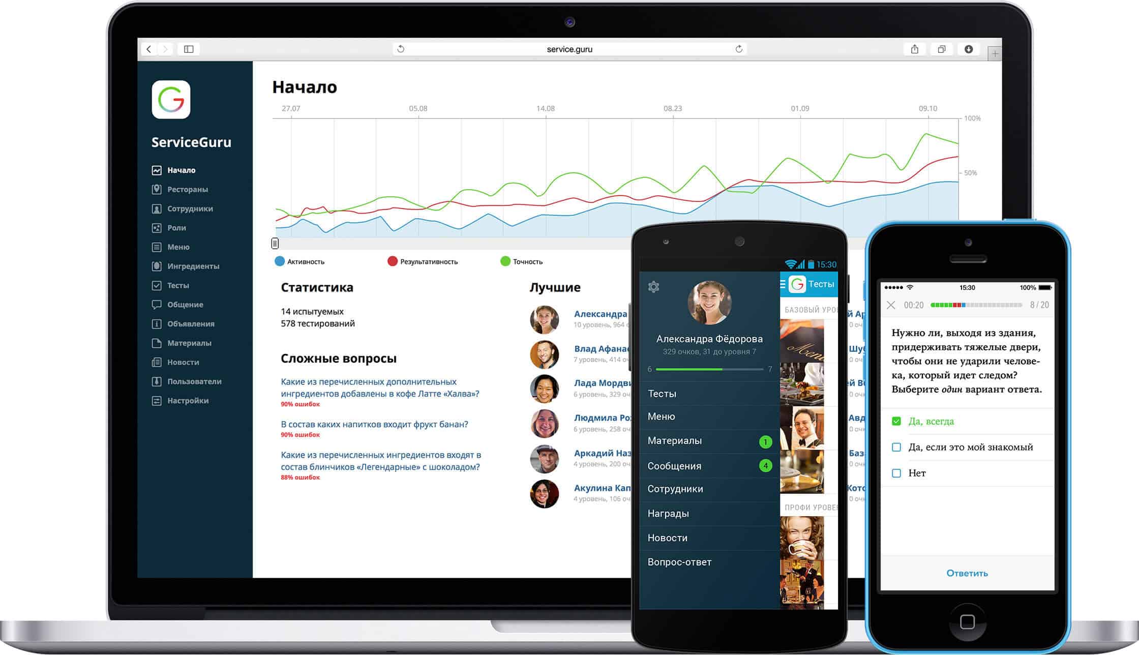 ServiceGuru — платформа мобильного обучения